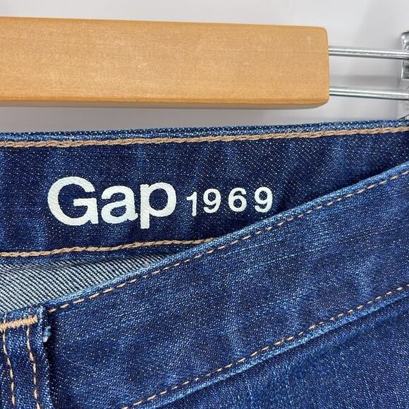 GAP 1969 Perfect Boot mid rise dark wash denim bootcut jeans sz 27S - Picture 5 of 8